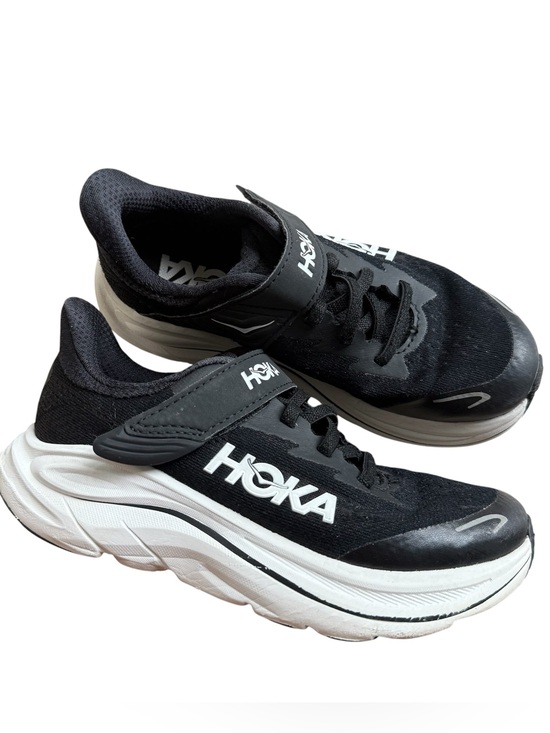 Hoka Other - Hoka Clifton 10 little kids size 13.5C black white running shoe sneakers unisex